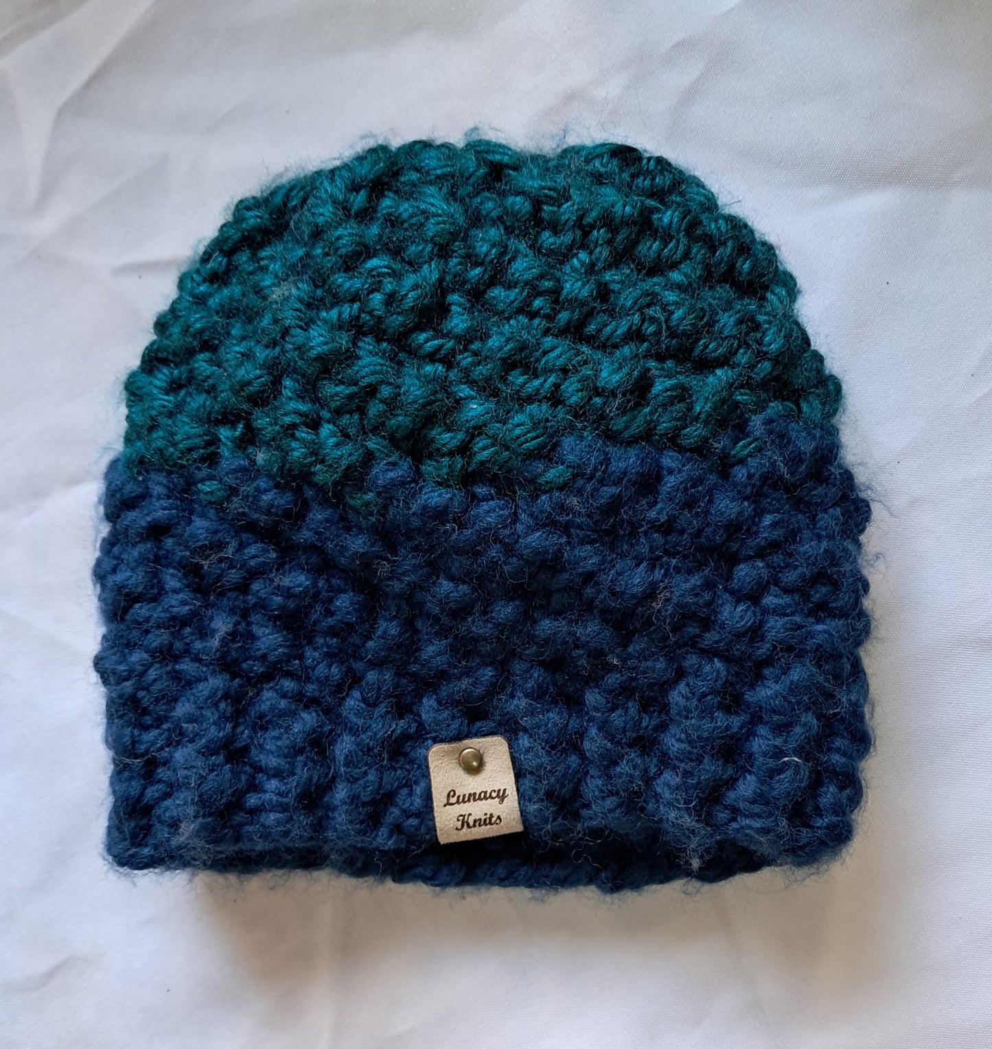 Blue - Green Chunky Hat