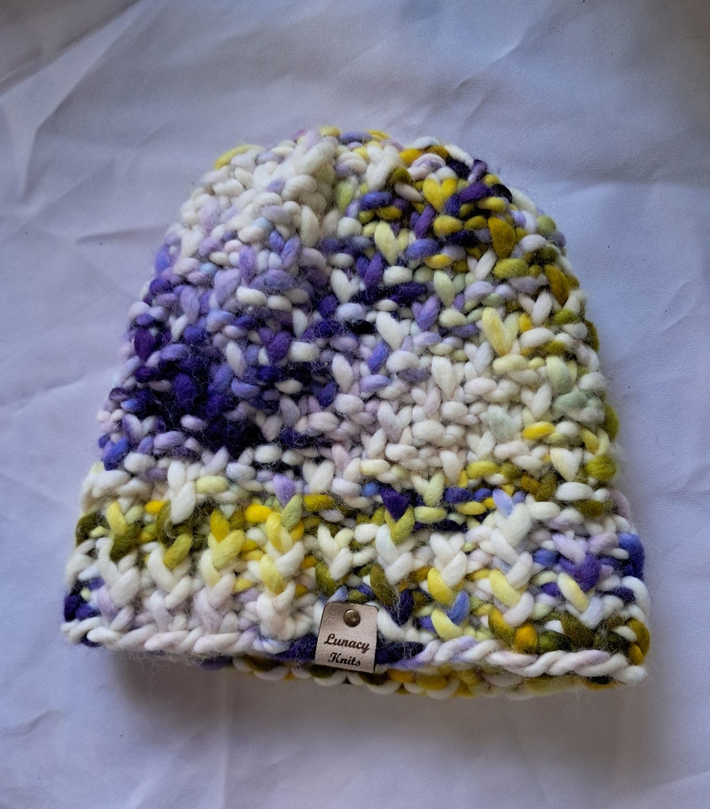 Yellow/Purple Chunky Hat