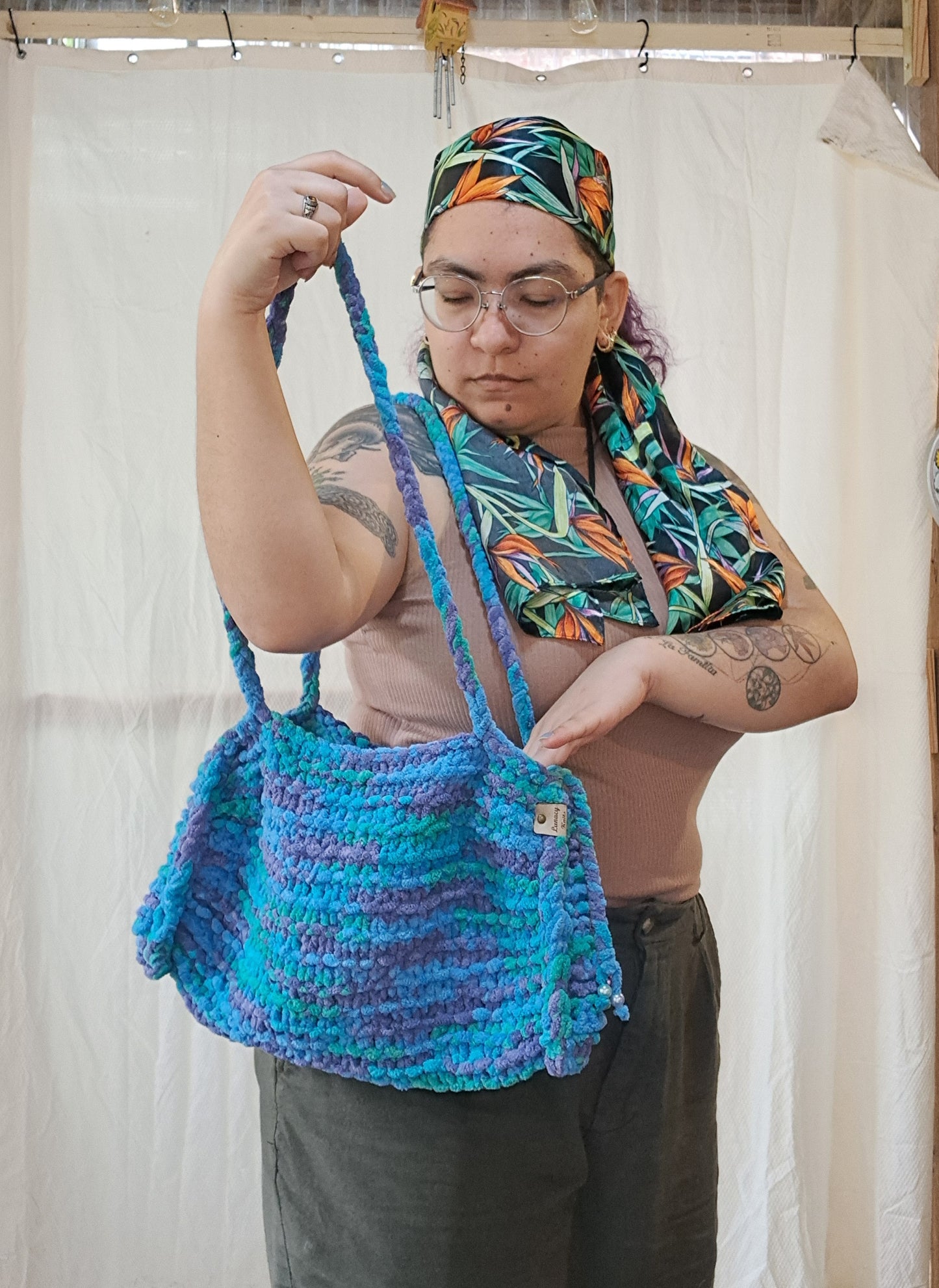 Ocean Knit Bag