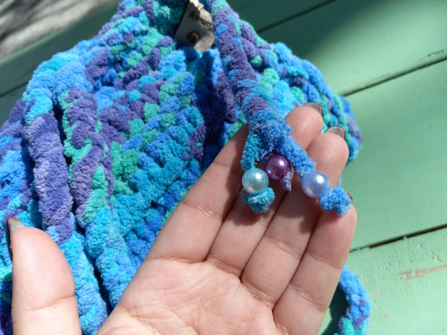 Ocean Knit Bag