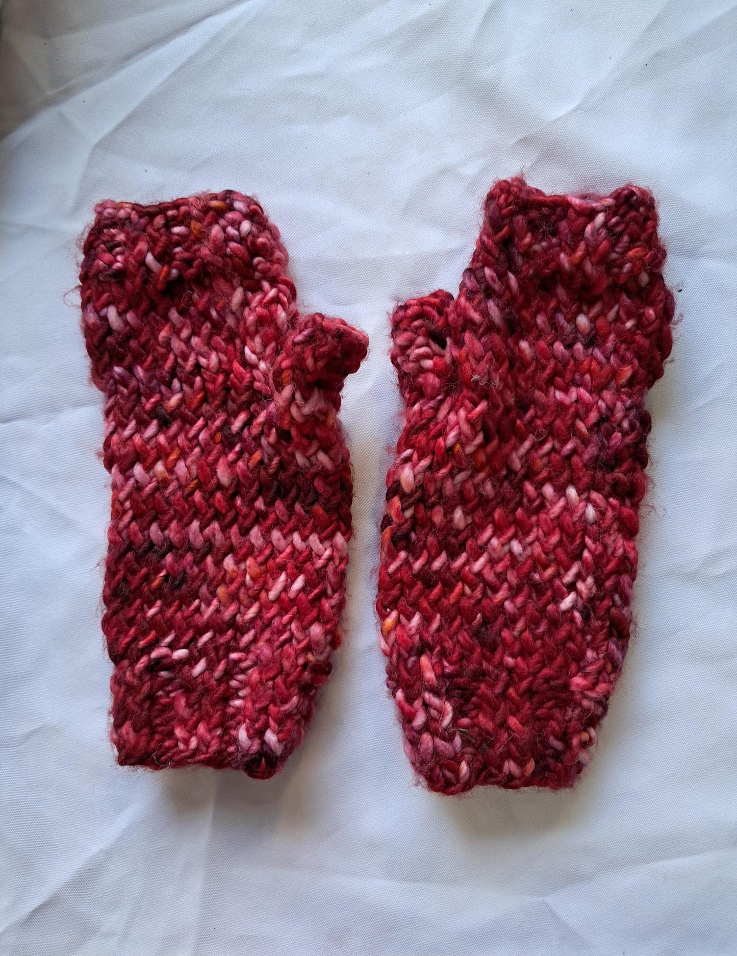 Red Fingerless Gloves