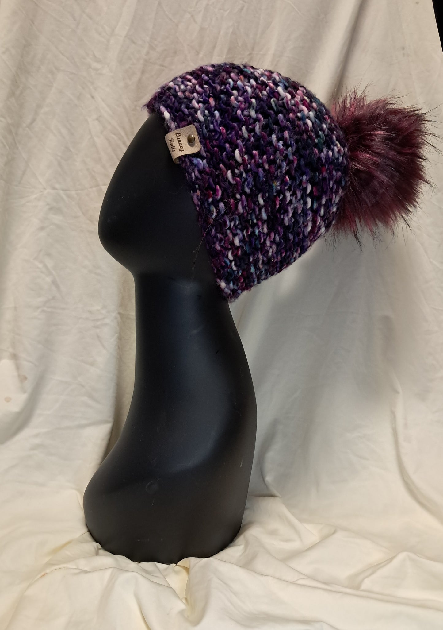 Dark Purple Pom-Pom hHat