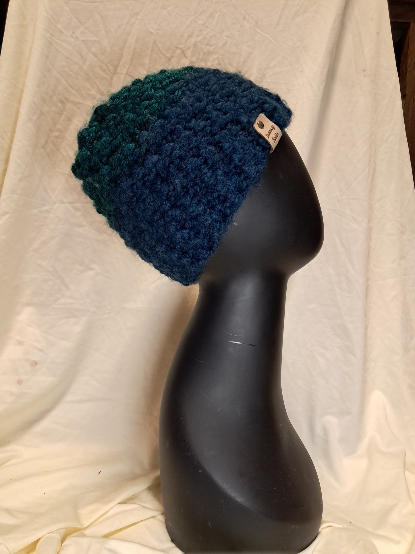 Blue - Green Chunky Hat
