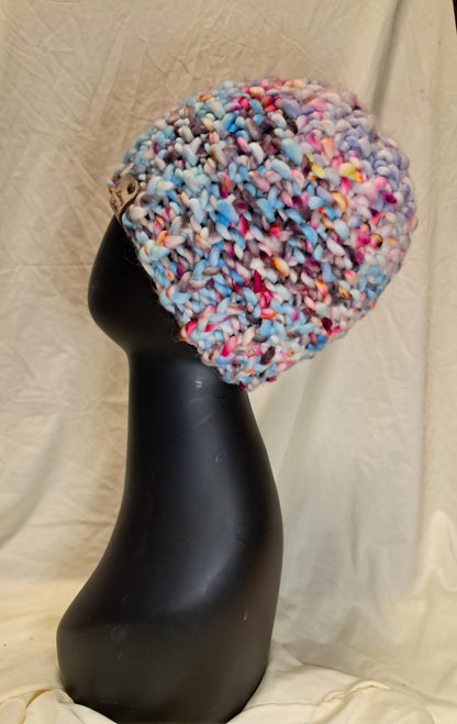 Soft Blue Chunky Hat