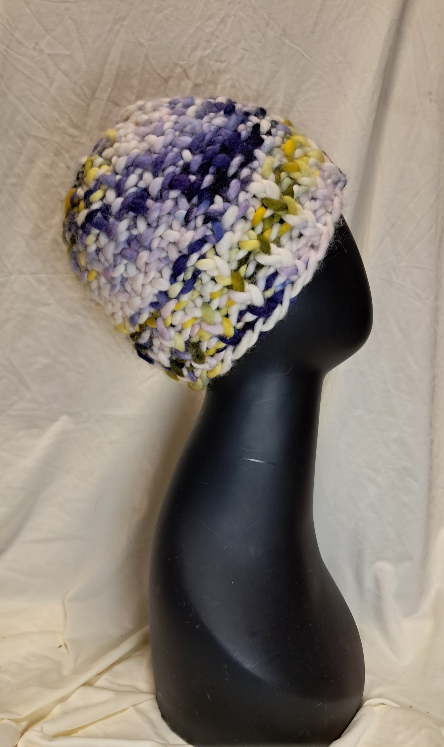 Yellow/Purple Chunky Hat