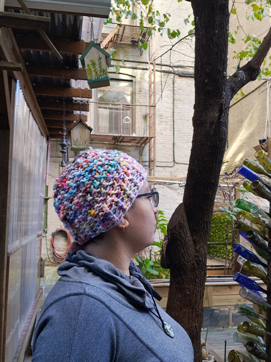 Pastel Speckle Chunky Hat