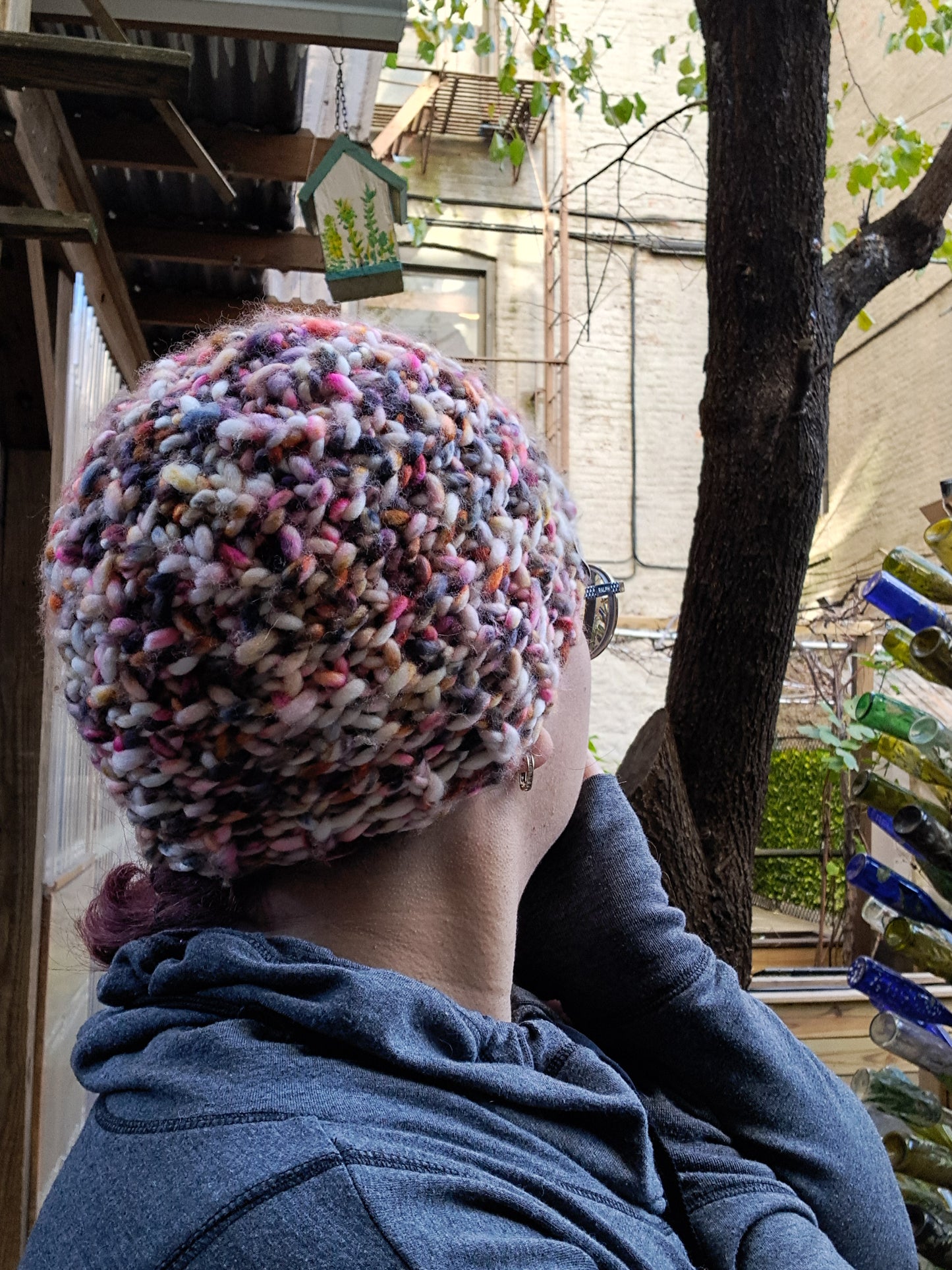 Red/Brown Speckled Chunky Hat