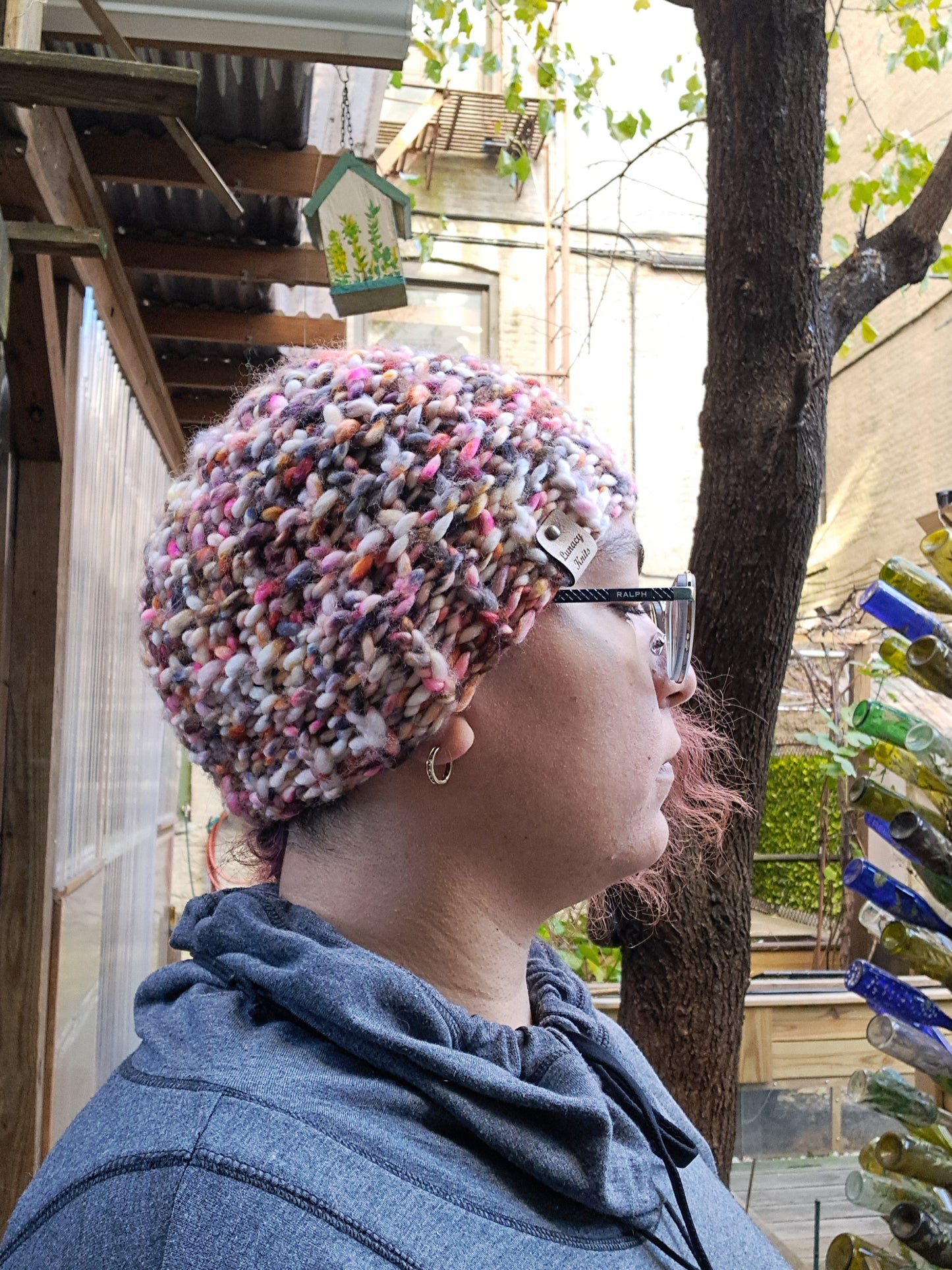 Red/Brown Speckled Chunky Hat