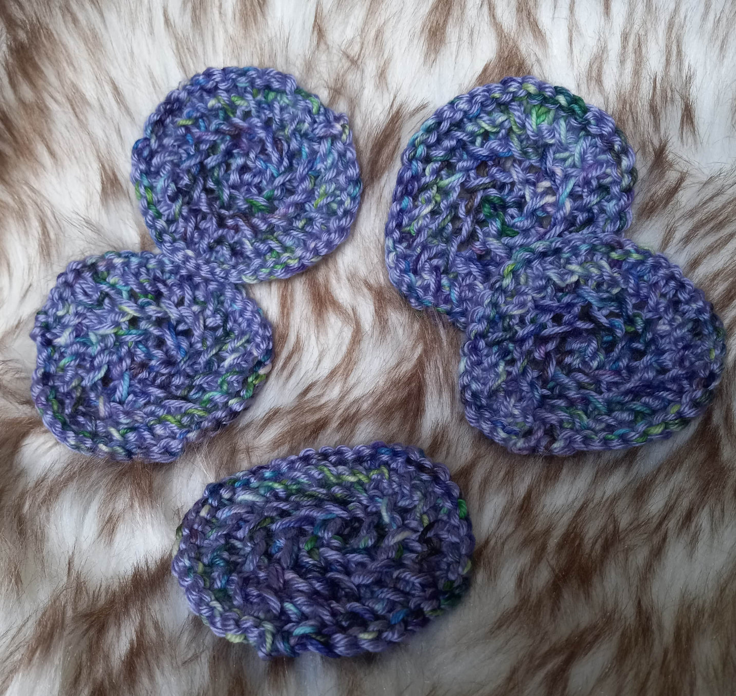 Purple and Green Cup Coaster Set