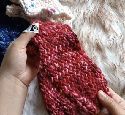 Red Fingerless Gloves