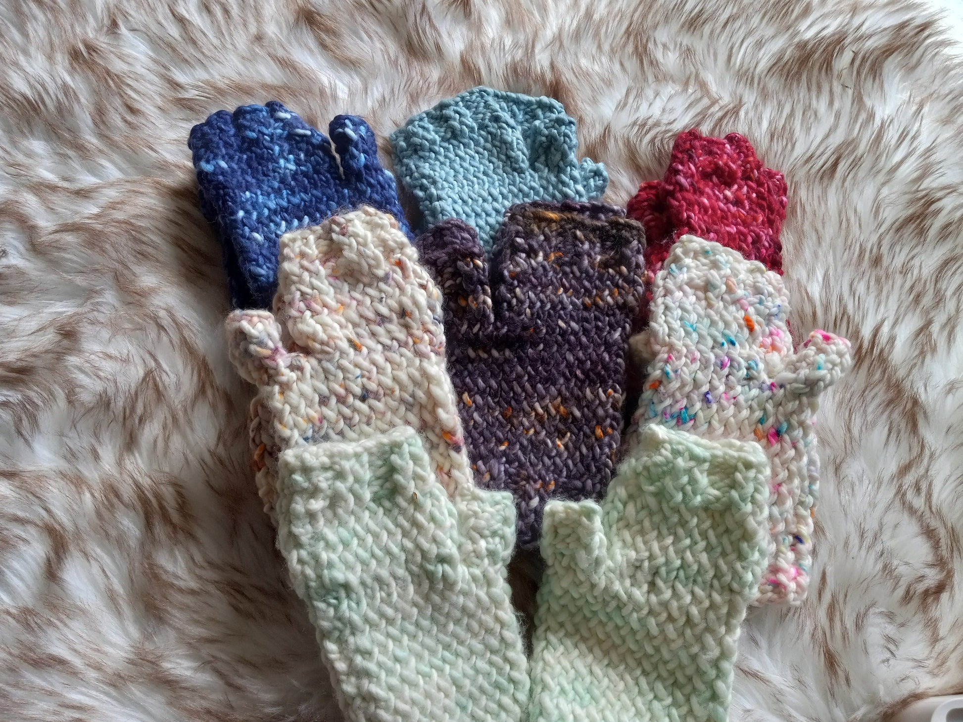 Red Fingerless Gloves