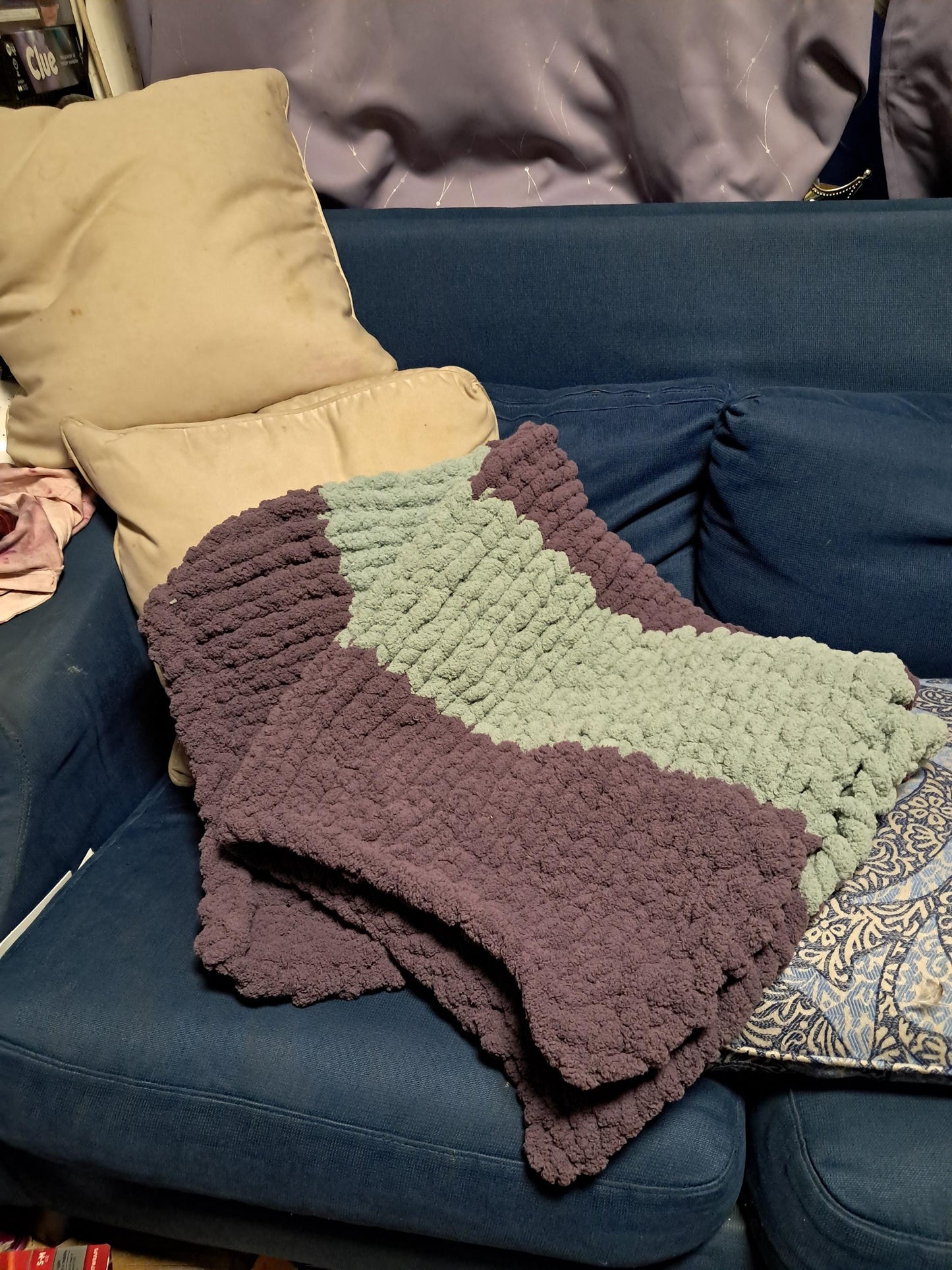 Lavender Chunky Blanket