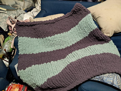 Lavender Chunky Blanket