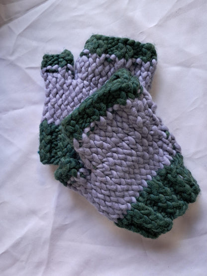 Lavender Fingerless Gloves