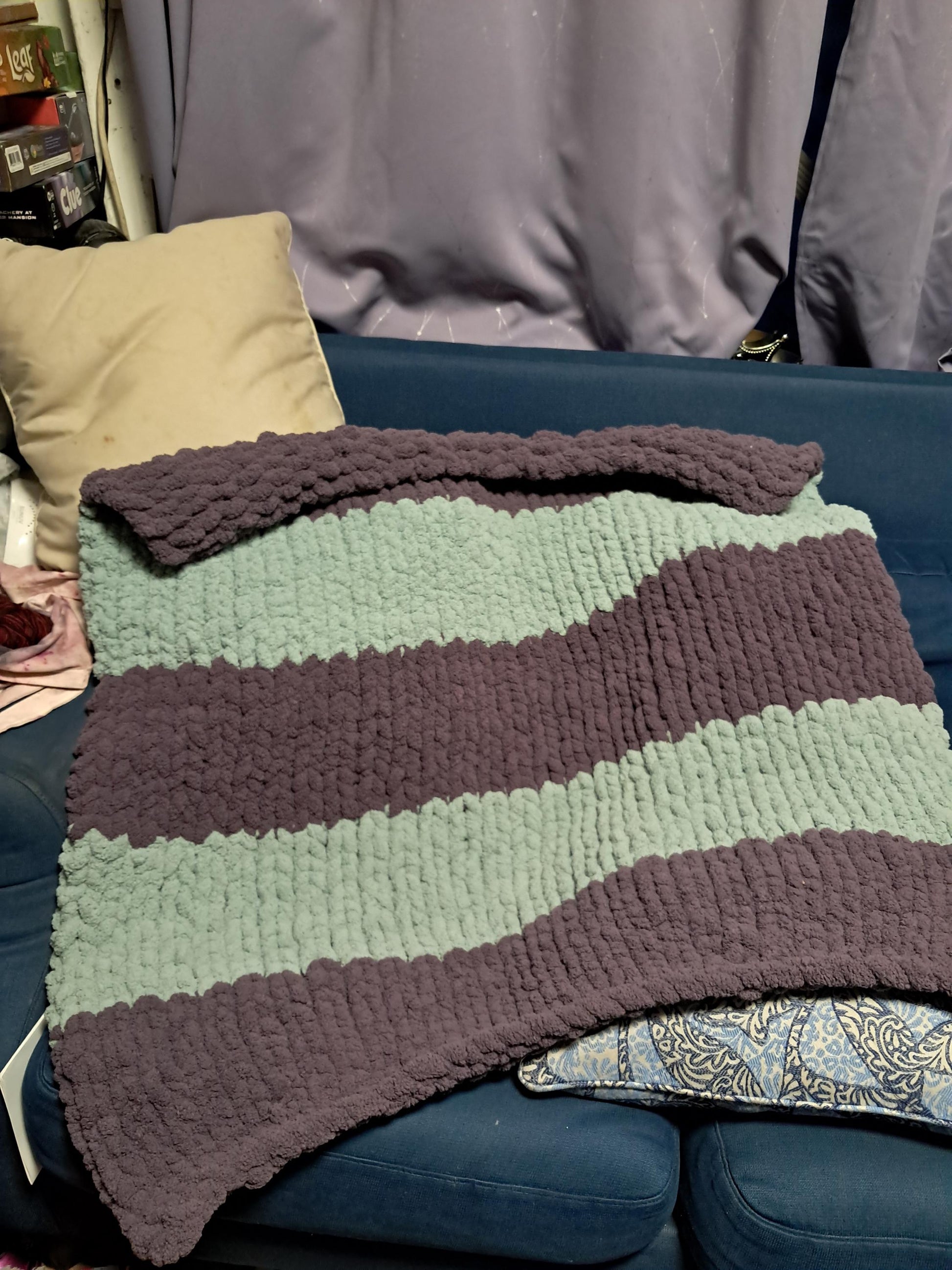 Lavender Chunky Blanket