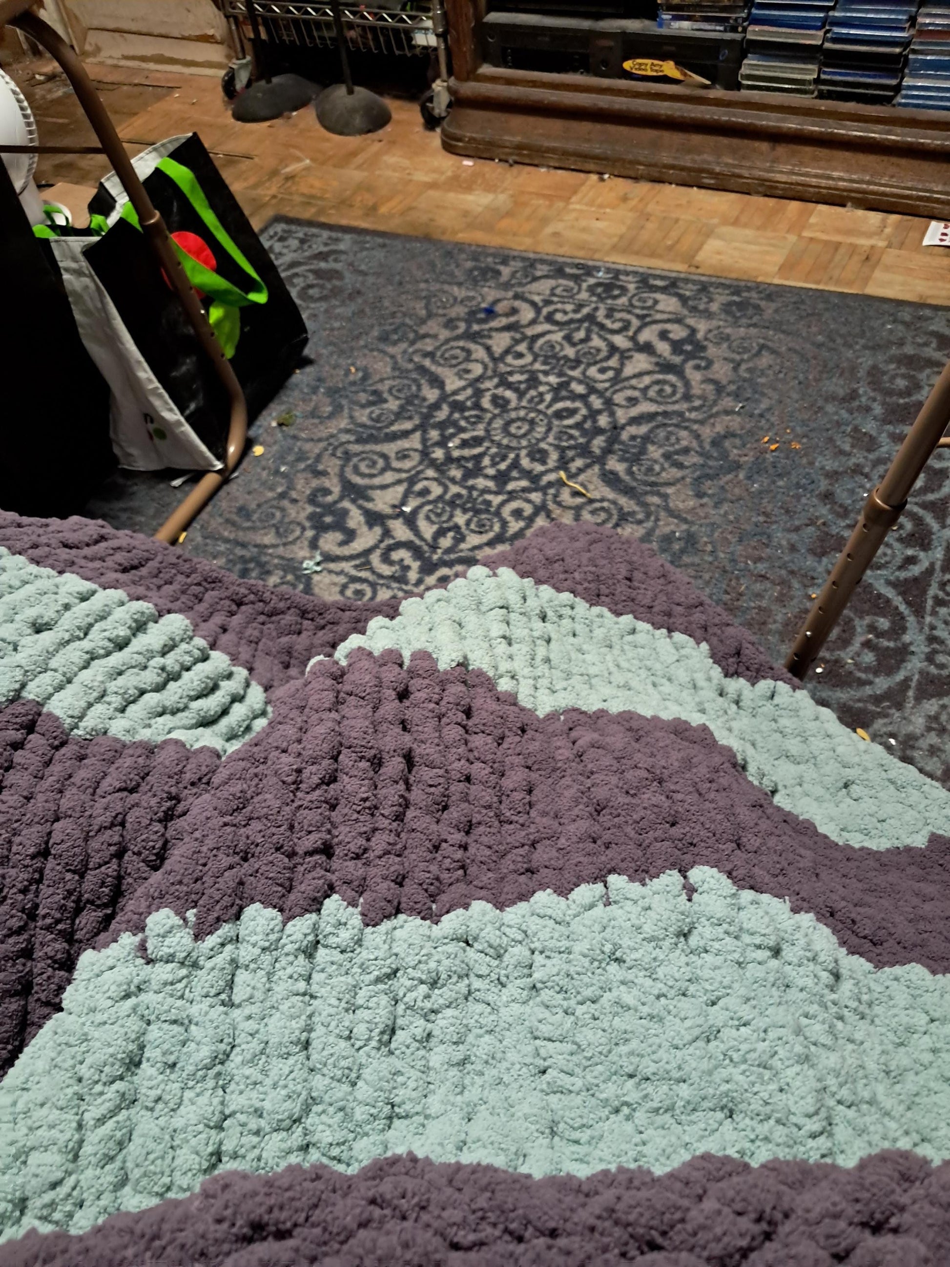 Lavender Chunky Blanket