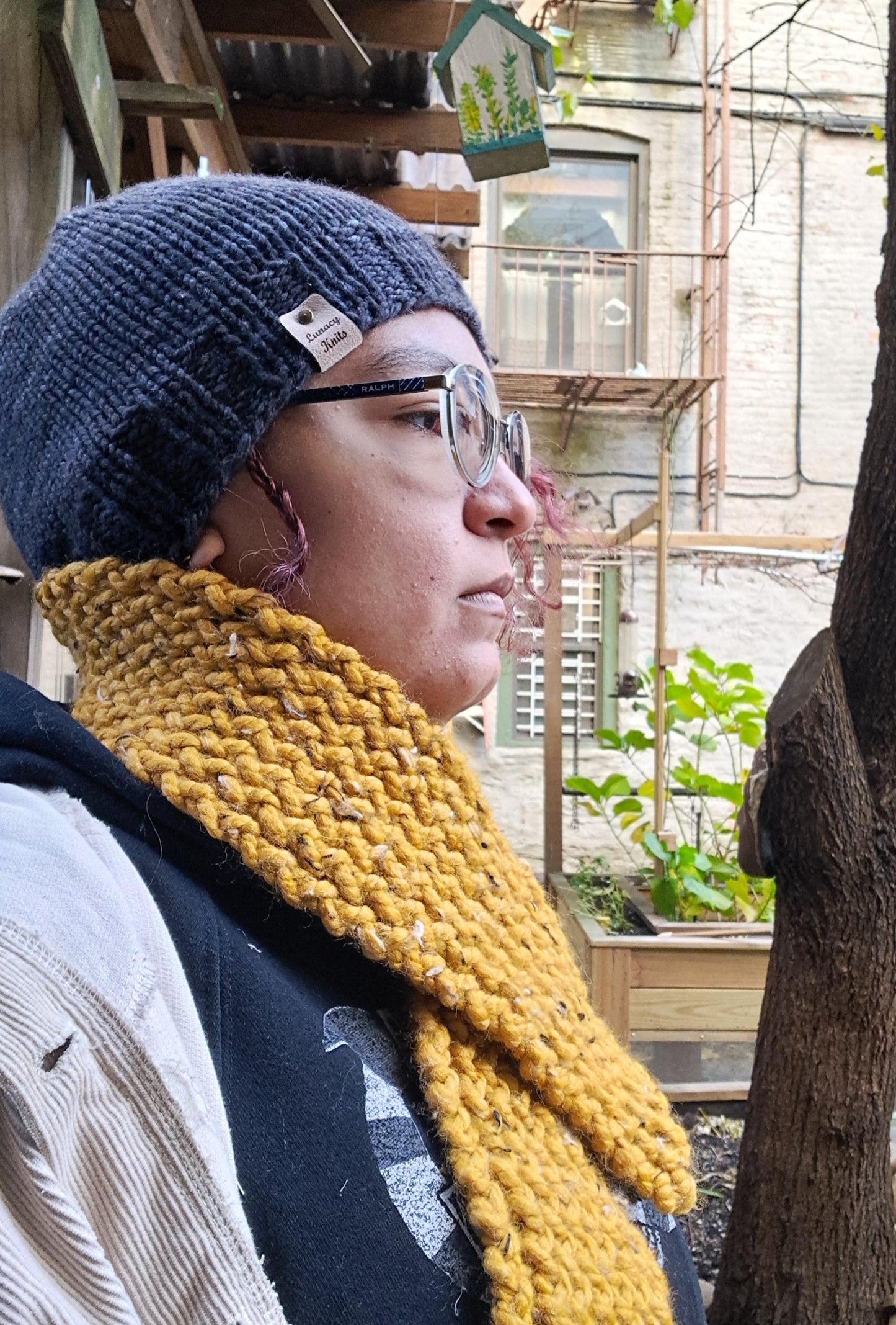 Canary tweed Basic Scarf