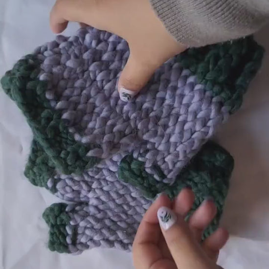 Lavender Fingerless Gloves