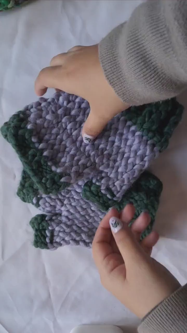 Lavender Fingerless Gloves