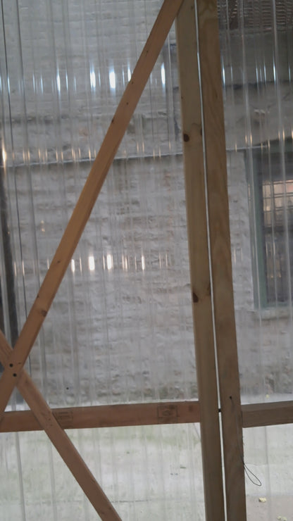 Navy-Green Fingerless Gloves