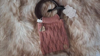 Pink Knitted Handbag