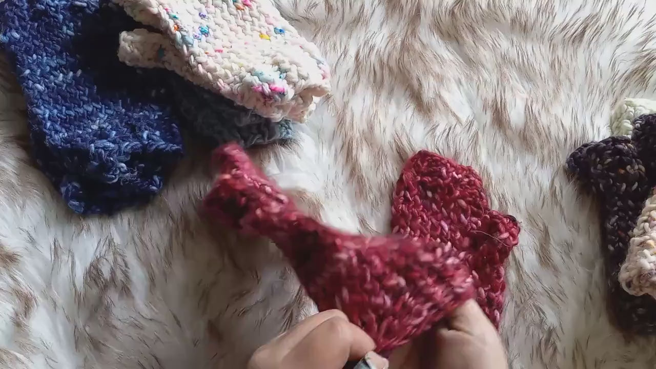 Red Fingerless Gloves