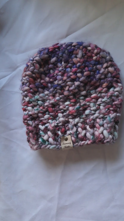 Two-Toned Purple Chunky Hat