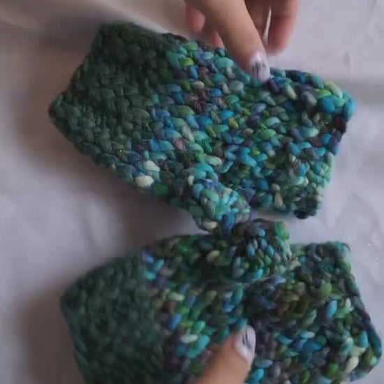 Seagrass Fingerless Gloves