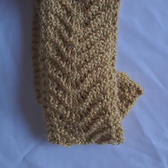 Golden  wheat Infinity Scarf