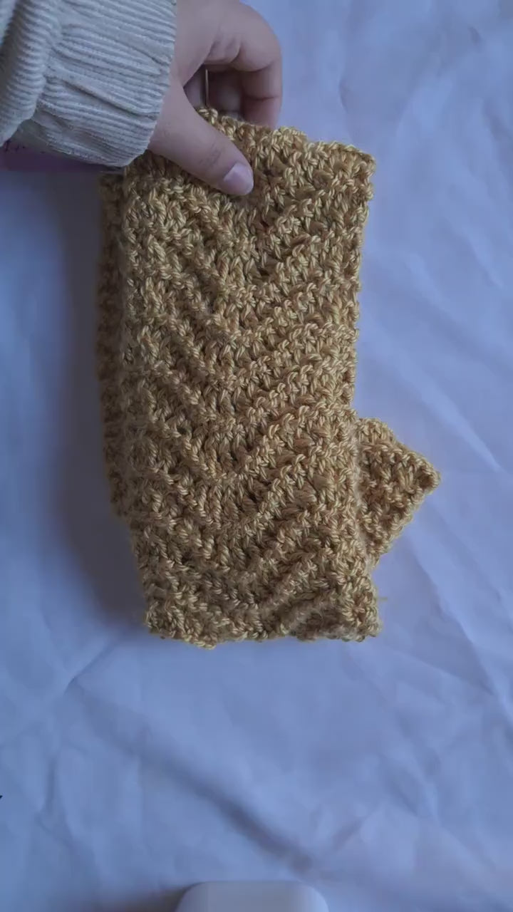 Golden  wheat Infinity Scarf